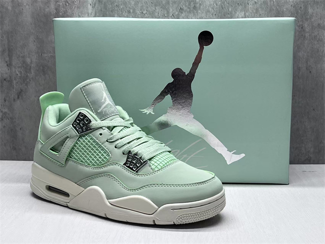 Women's 'Seafoam Sail' Running weapon Jordan 4 Shoes 024